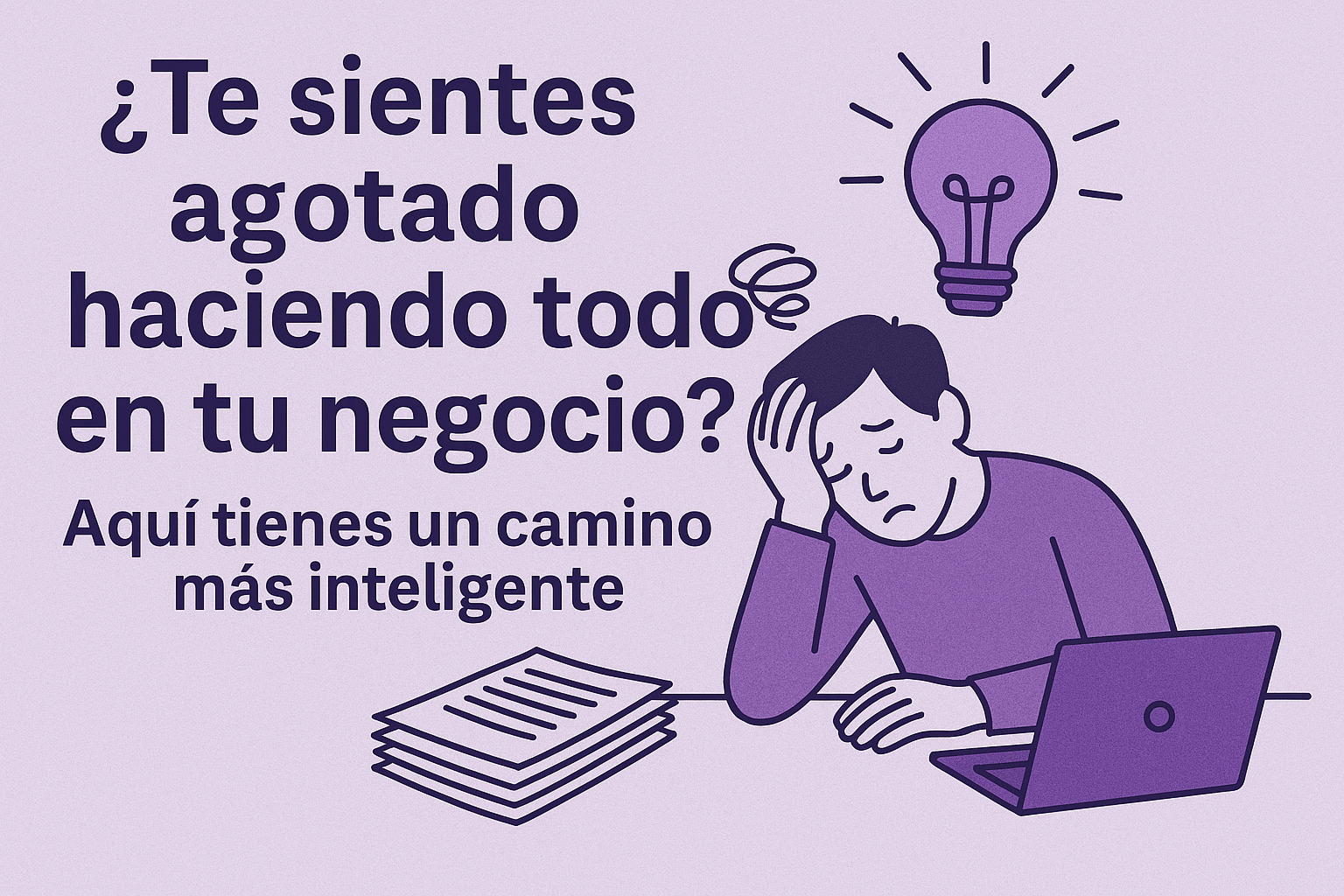 ¿Te sientes agotado haciendo todo en tu negocio? Aquí tienes un camino más inteligente
